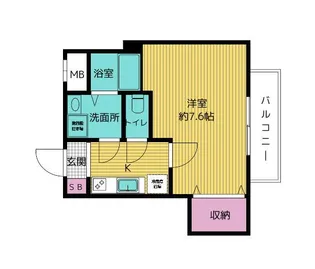 モン・シャトー松庵【1階】の間取り