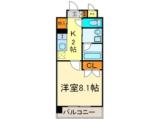 ララステ-ジ熱田【9階】の間取り