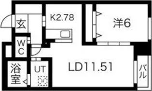 ニューコンフォート澄川【3階】の間取り