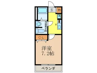 エスポア-ルA棟【2階】の間取り