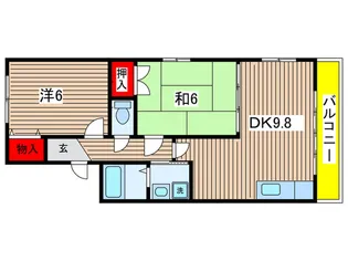 ボー・セジュール【2階】の間取り