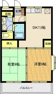 パティオ【3階】の間取り