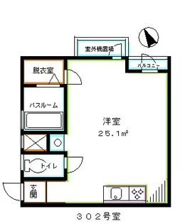 ピュアレスK吉祥寺【3階】の間取り