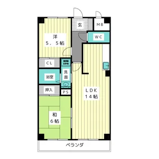 エストマール川名【3階】の間取り