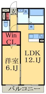 ルールドクロワール【1階】の間取り