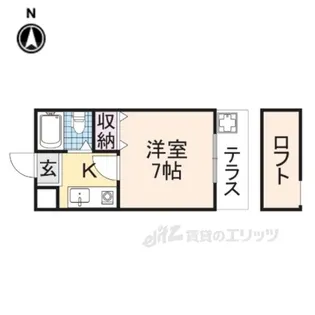 マンションフィールドナウ【2階】の間取り