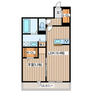 メゾン・ルチルス A【1階】の間取り