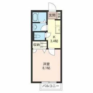 メイプルY.S【2階】の間取り