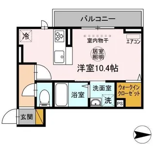 fortuneXI【2階】の間取り