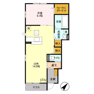 ウィステリア【1階】の間取り