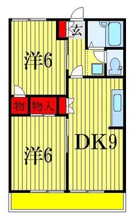 ハイツカテリーナII【1階】の間取り