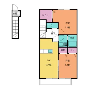 Le.Premier【2階】の間取り