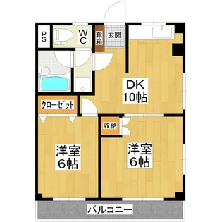 プラウディア【1階】の間取り