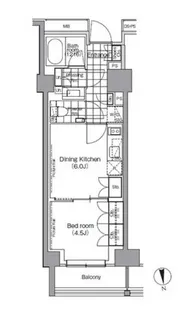 パークハビオ門前仲町【11階】の間取り