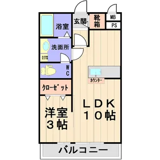 プロムナードI【1階】の間取り