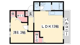 ハイツサンライフ D棟【2階】の間取り