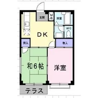 エルディムドルチェA【1階】の間取り