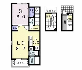 グラン・シャリオ A【3階】の間取り
