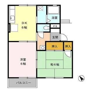 カサ・ド・マール B【1階】の間取り