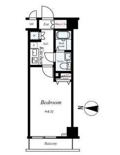 Rising place 錦糸町【5階】の間取り