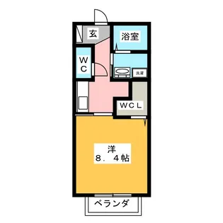 アール A棟【1階】の間取り