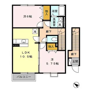 シルクコート【2階】の間取り