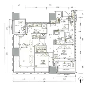 ザ・パークハウス白金二丁目タワー【4階】の間取り