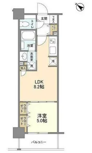 ジニア浅草【9階】の間取り