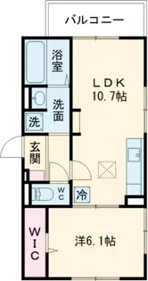 GRAMM下津林WEST【2階】の間取り