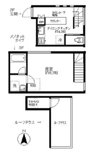 美竹レジデンス【2階】の間取り