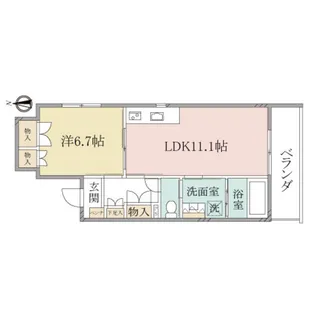 (シニア限定)ヘーベルヴィレッジ相模原【2階】の間取り