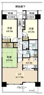 パセオTOKYOイースト【3階】の間取り