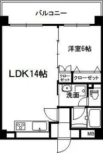 やよいビル【5階】の間取り