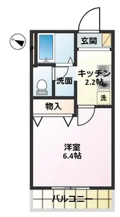 ドミールアッシュ【1階】の間取り