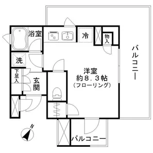 パークホームズ目黒アーバンレジデンス【2階】の間取り