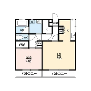 ハイツ宝【2階】の間取り