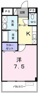 ピースミリオン【2階】の間取り