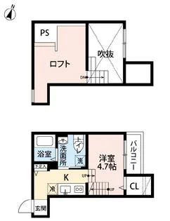 Sorriso Vita諸岡【2階】の間取り
