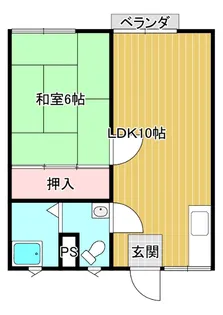 野田ハイツ【2階】の間取り