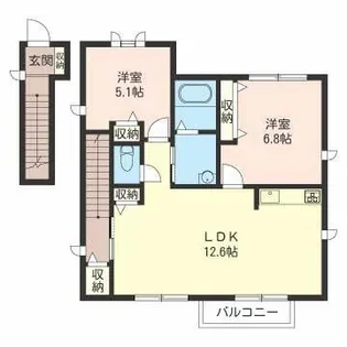 あんず【2階】の間取り