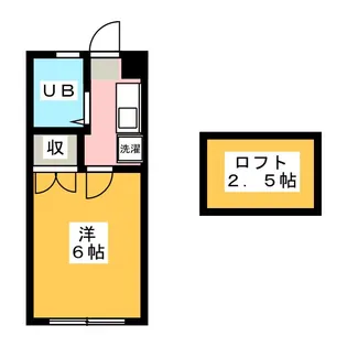 コーポサントーレア【2階】の間取り