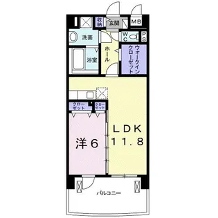 ノースグランパス【5階】の間取り