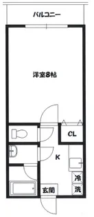 駅前光ハイツ【2階】の間取り