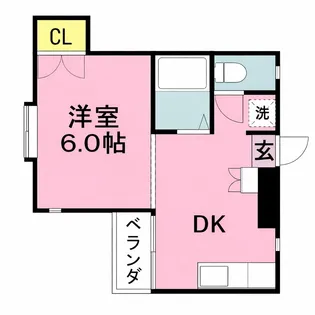 ベルトピア宮崎703【4階】の間取り