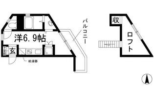 吉永ビル鼓ヶ滝駅前【4階】の間取り