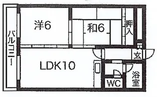 ネスト白石【3階】の間取り