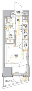 クレイシア品川東大井【11階】の間取り