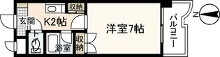 ジュネス山城【4階】の間取り
