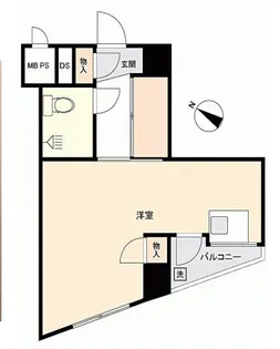 御苑ハイム【7階】の間取り