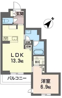 ヴェルジェ・ミリュー【2階】の間取り